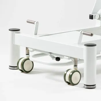 Camilla eléctrica 5 cuerpos y pliegue central POINT WHITE - NAVY BLUE