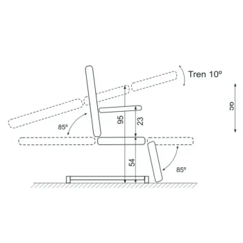 Sillón para implante capilar o tricologia con cabezal