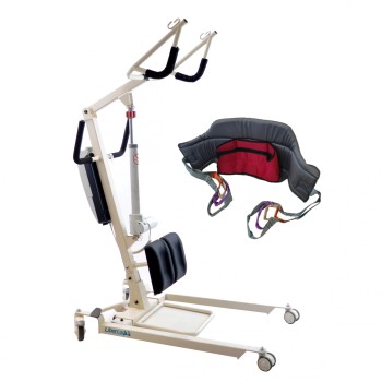 Grúa bipedestación Vulcan UP con arnéss