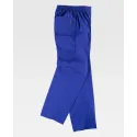 Pantalón clínico con elástico en cintura Azul Indigo(B9300)