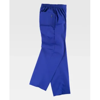 Pantalón clínico con elástico en cintura Azul Indigo(B9300)