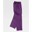 Pantalón clínico con elástico en cintura Morado (B9300)