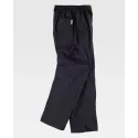 Pantalón clínico con elástico en cintura Negro (B9300)