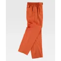 Pantalón clínico con elástico en cintura Naranja (B9300)