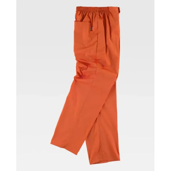 Pantalón clínico con elástico en cintura Naranja (B9300)