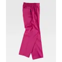 Pantalón clínico con elástico en cintura Rosa Fucsia (B9300)