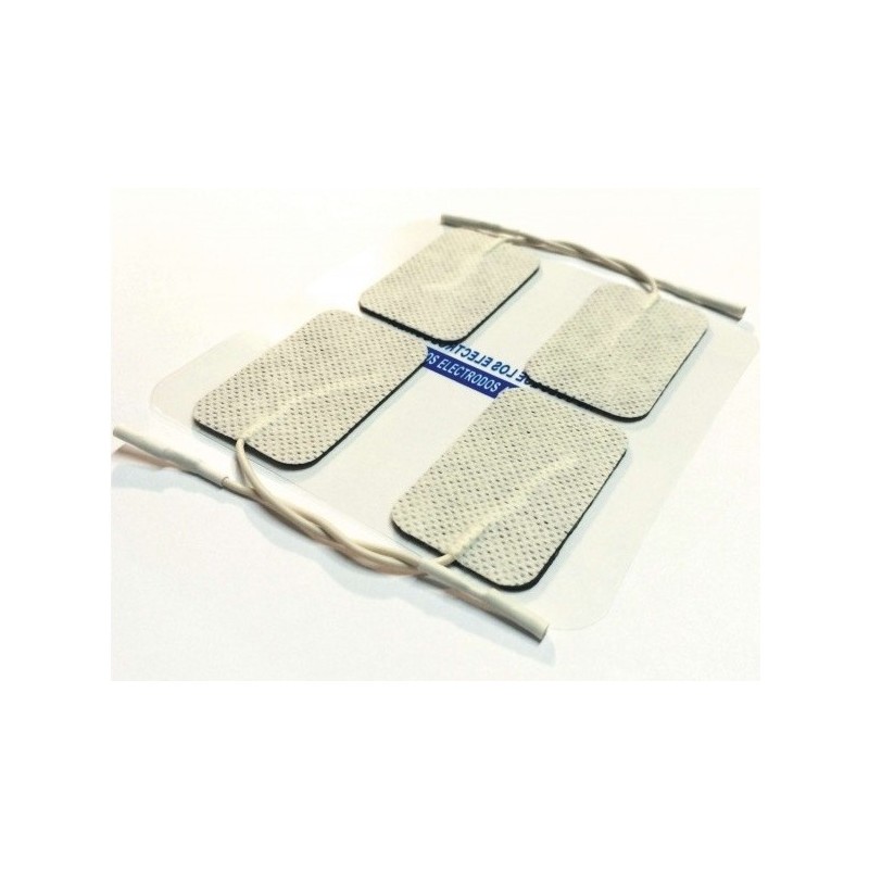 Electrodos adhesivos durastick Premium para Tens/Ems - 5 x 9 cm  (Rectangular) x 4 unidades