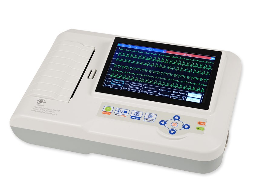 Electrocardiógrafo EDAN ECG Portatil 1-3 canales con interpretación del  diagnóstico